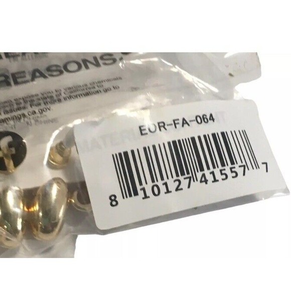 8 Other Reasons Gold Plated Half Moon Charlotte Hoop Set 3 Pair Earrings Set NEW - Picture 6 of 9